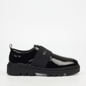 Vinchey 55 Faux Patent Shoes - Black
