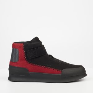 Valentino 15 Faux Suede Ankle Boots - Black