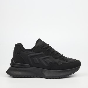 Rocco 2 Faux Nubuck / Faux Suede Sneakers - Black