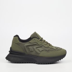 Rocco 2 Faux Nubuck / Faux Suede Sneakers - Olive
